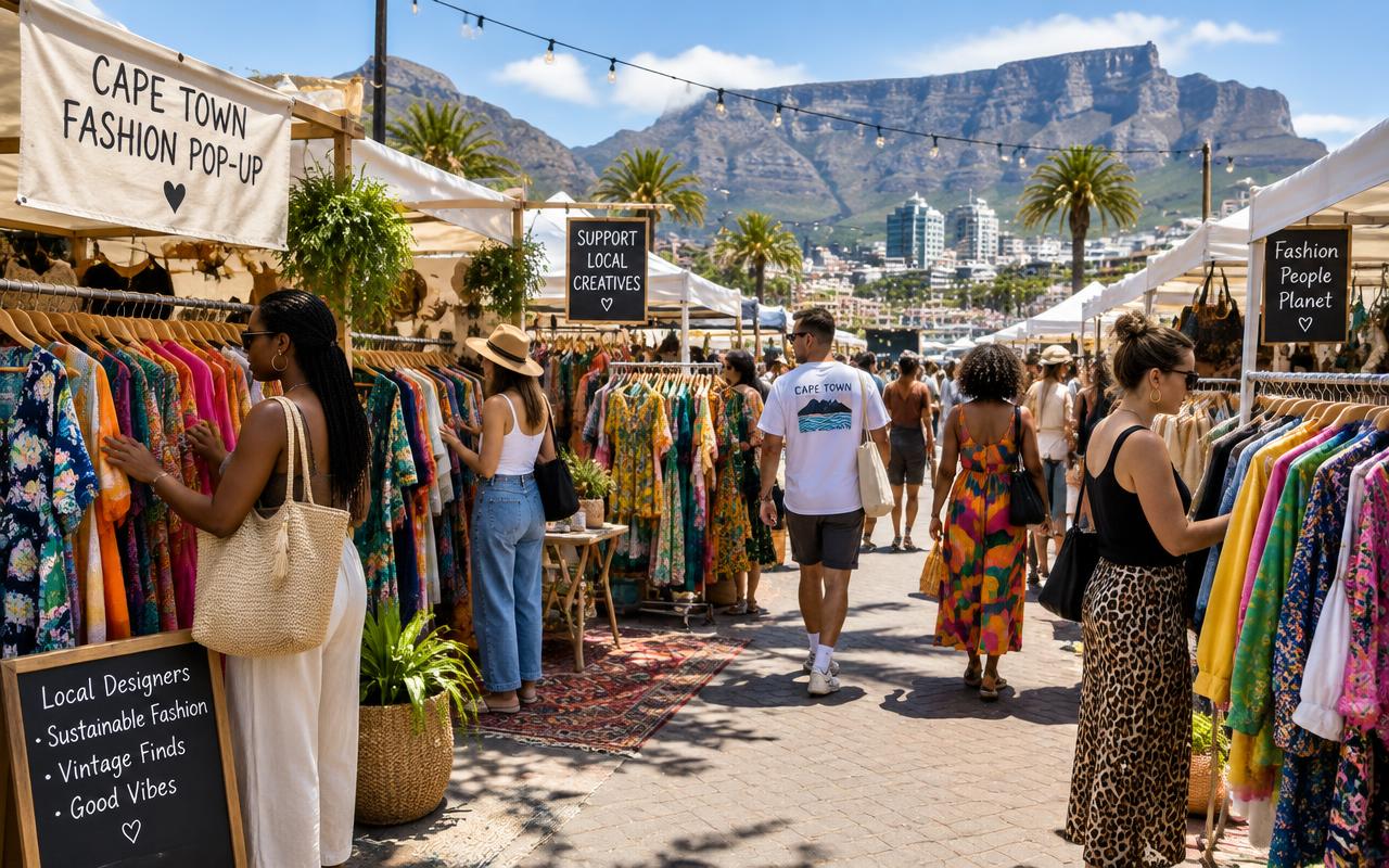 Fashion pop-up market in Cape Town